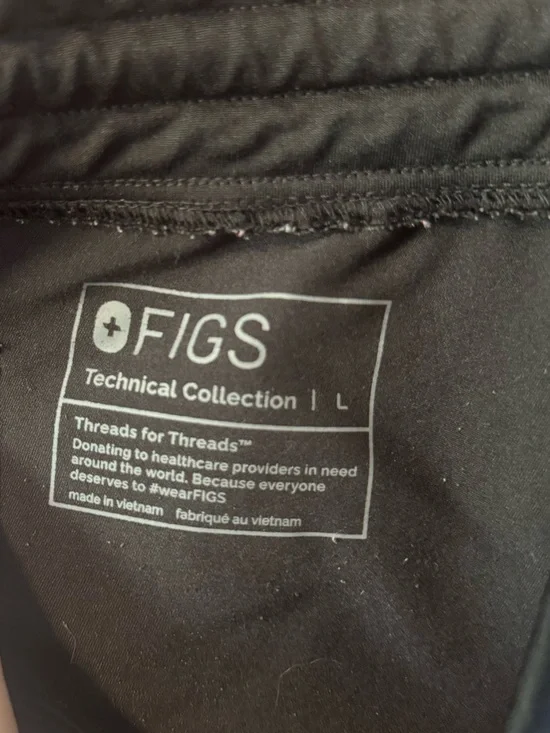 Figs women’s Black high waisted Zamora Jogger Pants - Picture 5 of 6